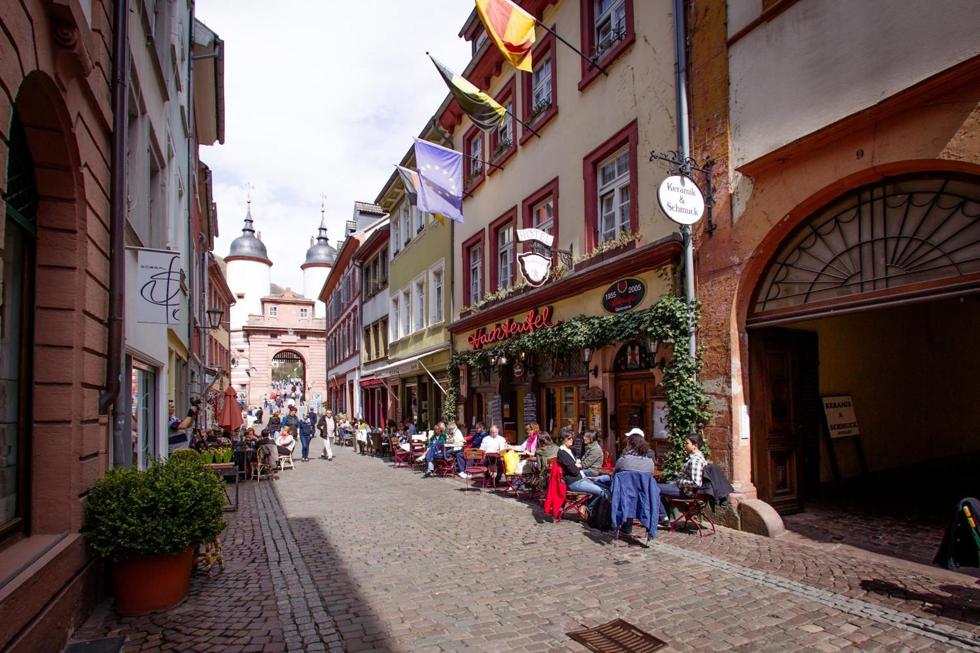 Hotel-Restaurant Hackteufel Heidelberg Bagian luar foto